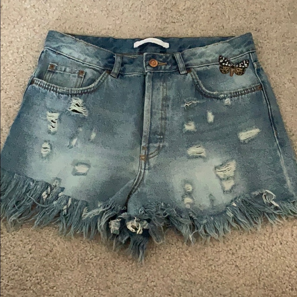 Zara butterfly shorts